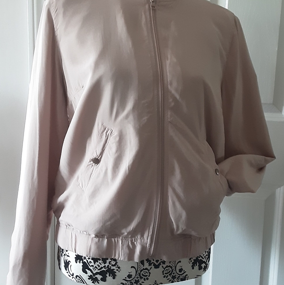 WOMENS LINED LIGHTWEIGHT BOMBER JACKET M - Picture 2 of 7